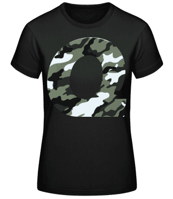 Queen Camouflage - T-shirt standard Femme - Noir - Devant