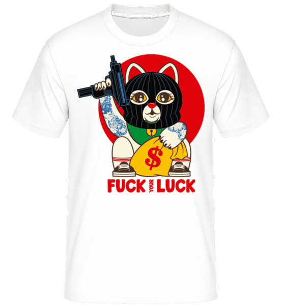 Aperçu: Luck -  T-Shirt Shirtinator homme - Blanc - Devant