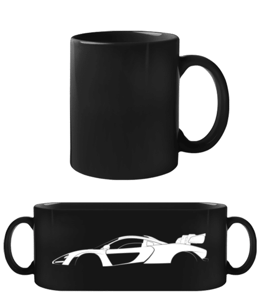 Aperçu: 'McLaren Senna' Silhouette - Tasse Noire - Noir - Devant