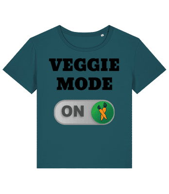 Veggie Mode On - Karotten - Frauen Bio T-Shirt Stanley Stella 2.0 - Petrol - Vorne