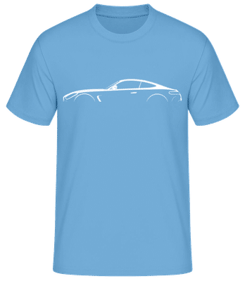 'Mercedes-AMG GT 63 C192' Silhouette - T-shirt standard Homme - Bleu clair - Devant