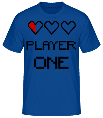 Player One - Men's Basic T-Shirt - Royal blue - Front