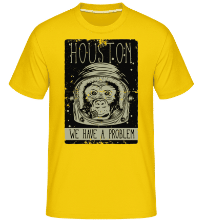 Houston We Have A Problem -  Shirtinator Men's T-Shirt - Golden yellow - Front