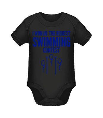 Swimming Contest Sperms - Body ecológico para bebé - Negro - delante