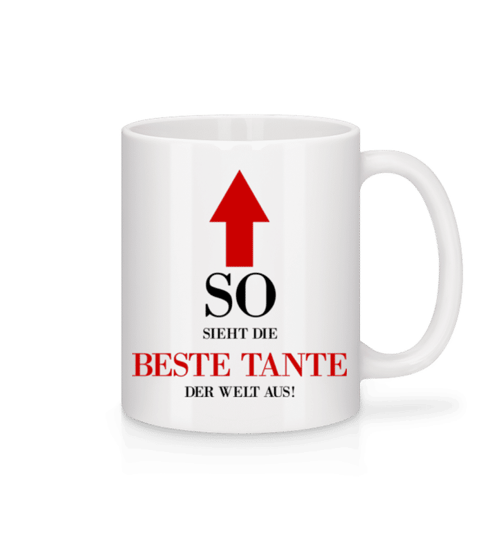 Vorschau: Die Beste Tante Der Welt - Tasse - Weiß - Vorne