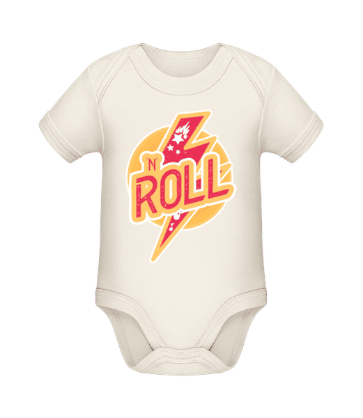 Aperçu: 'N' Roll - Body manches courtes bio - Crème - Devant