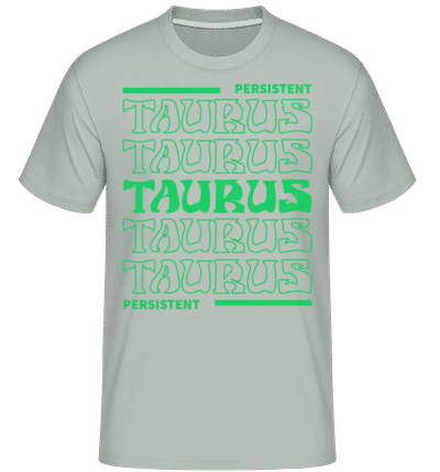 Zodiac Taurus - T-Shirt Shirtinator homme - Menthe verte - Devant