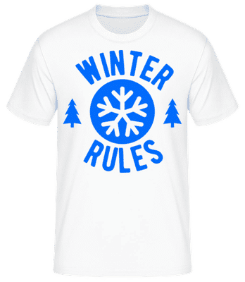 Winter Rules - T-shirt standard Homme - Blanc - Devant