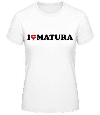 I Love Matura 2025 - Frauen Basic T-Shirt - Weiß - Vorne
