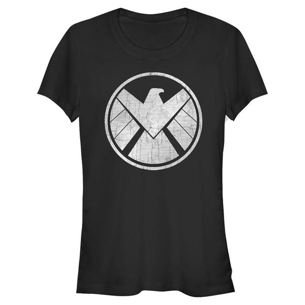 Aperçu: Marvel - S.H.I.E.L.D. Crusty Shield - Femme T-shirt - Noir - Devant