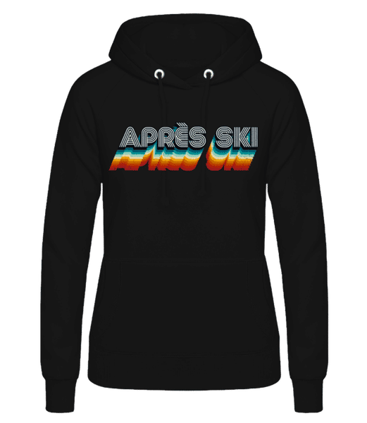 Aperçu: Après Ski - Sweat à capuche Femme - Noir - Devant