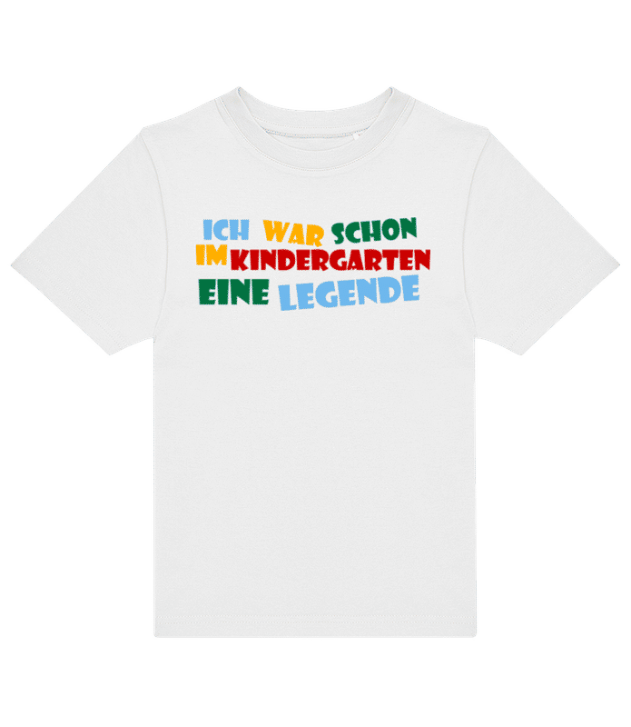Vorschau: Kindergarten Legende - Kinder T-Shirt B&C - Weiß - Vorne