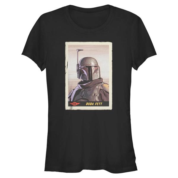 Aperçu: Star Wars - The Mandalorian - Boba Fett Fett Card - Femme T-shirt - Noir - Devant