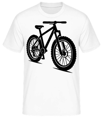 Horské Bicykle - Pánske basic tričko - Biela - Predné