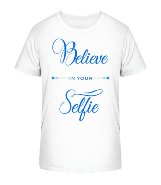 Aperçu: Believe In Your Selfie - T-shirt bio Enfant Stanley Stella 2.0 - Blanc - Devant