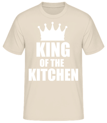 King Of the Kitchen - Camiseta básica para hombre - Crema - delante