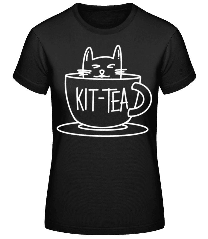 Vorschau: Kittea - Frauen Basic T-Shirt - Schwarz - Vorne
