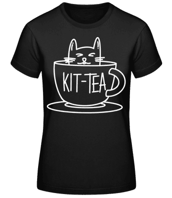 Kittea - Camiseta básica de mujer - Negro - delante