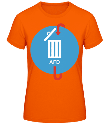 AFD Mülleimer - Frauen T-Shirt B&C - Orange - Vorne