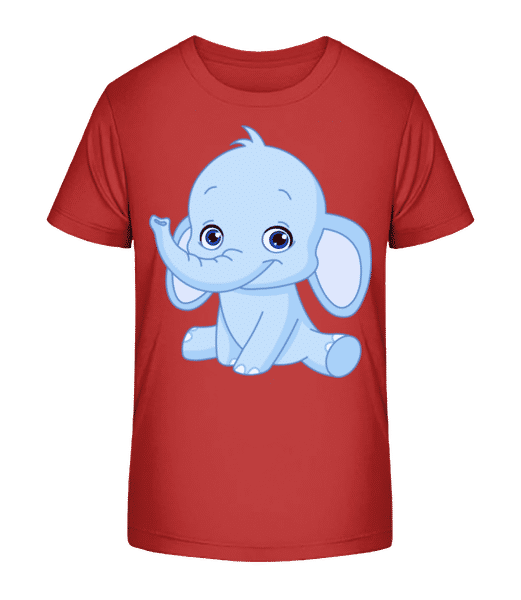 Aperçu: Éléphant Comic - T-shirt bio Enfant Stanley Stella 2.0 - Rouge - Devant