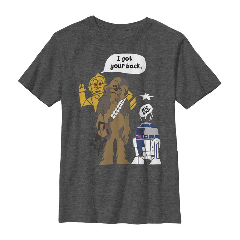 Vista previa: Star Wars - Skupina Got Your Back Bro - Niños Camiseta - Antracita moteada - delante