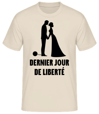 Dernier Jour De Liberté - T-shirt standard Homme - Crème - Devant