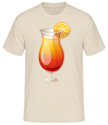 Cocktail Sex On The Beach - Männer Basic T-Shirt - Creme - Vorne