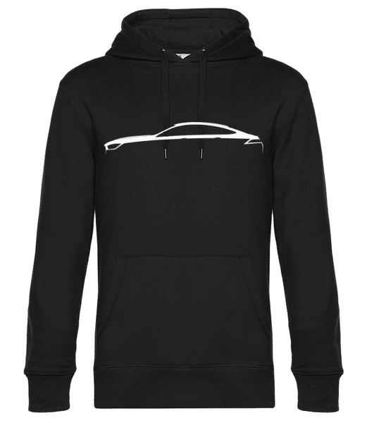 Aperçu: 'Mercedes-AMG GTS Coupe' Silhouette - Sweat à capuche premium Unisexe - Noir - Devant
