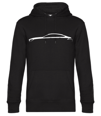 'Mercedes-AMG GTS Coupe' Silhouette - Sweat à capuche premium Unisexe - Noir - Devant