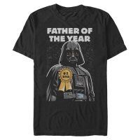 Star Wars - Darth Vader Father Of The Year - Deň otcov - Pánske Tričko - Čierna - Predné