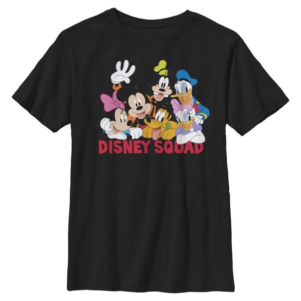 Preview: Disney Classics - Mickey Mouse - Skupina Disney Squad - Kids T-Shirt - Black - Front