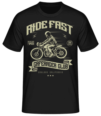 Ride Fast - Camiseta básica para hombre - Negro - delante