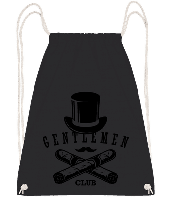 Gentlemen Club - Sac à dos Drawstring - Noir - Vorn
