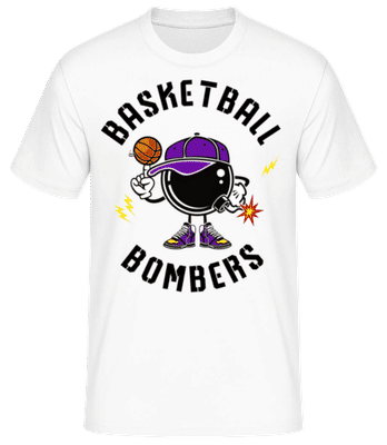 Basketball Bombers - Men's Basic T-Shirt - White - Front