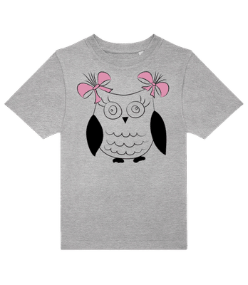 Chouette Fille - T-shirt enfants B&C - Gris chiné - Devant
