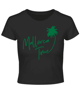 Mallorca Time - Crop top - Noir - Devant