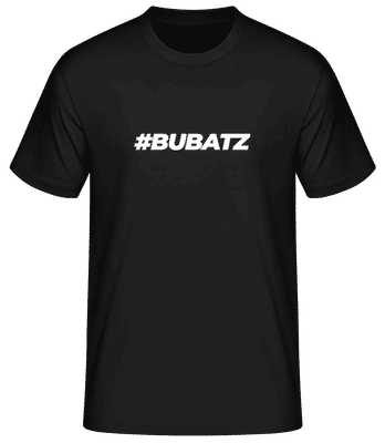 Bubatz - Männer Basic T-Shirt - Schwarz - Vorne
