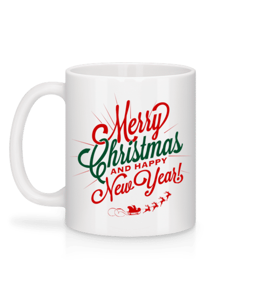 Vorschau: Merry Christmas Label - Tasse - Weiß - Hinten