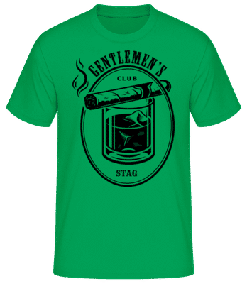 Gentlemen's Club STAG Black - Männer T-Shirt B&C - Irischgrün - Vorne
