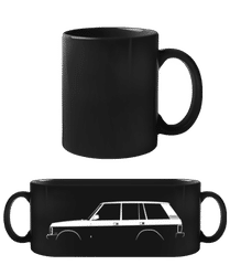 'Range Rover (1986)' Silhouette · Schwarze Tasse
