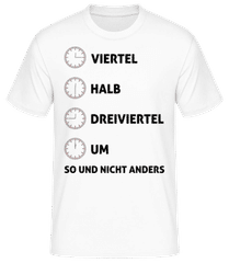 Viertel Halb Dreiviertel Um · Männer Basic T-Shirt