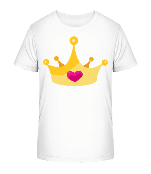 Aperçu: Princess Crown Yellow - T-shirt bio Enfant Stanley Stella 2.0 - Blanc - Devant