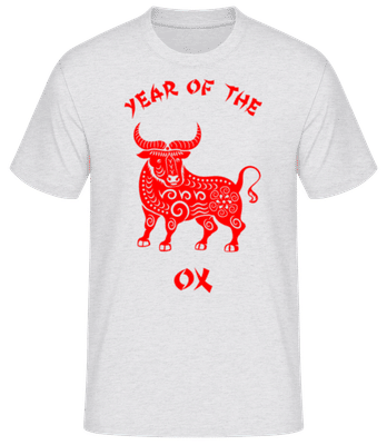 Chinese Zodiac Year Of The Ox - Men's Basic T-Shirt - Heather grey - Front