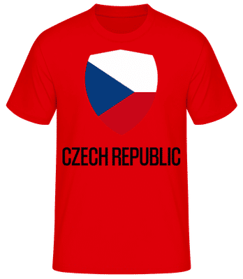 Czech Republic - T-shirt standard Homme - Rouge - Devant