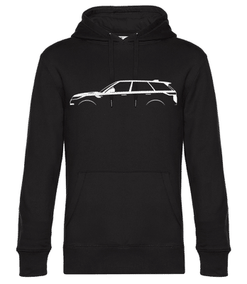 'Range Rover Sport (2022)' Silhouette - Sweat à capuche premium Unisexe - Noir - Devant