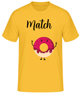 It Is A Match 2 - Pánske basic tričko - Zlatožltá - Predné