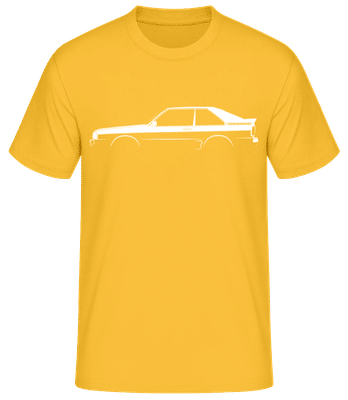 'Audi Sport Quattro' Silhouette - T-shirt standard Homme - Jaune doré - Devant