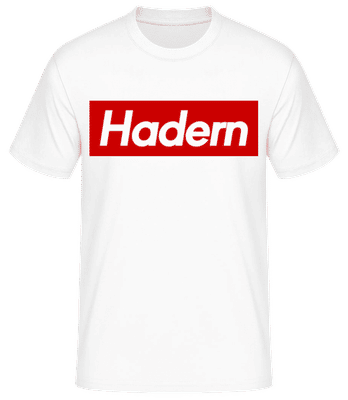 Hadern - Männer Basic T-Shirt - Weiß - Vorne