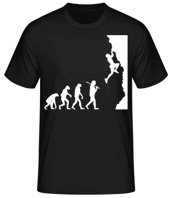 Vývoj Lezenia - Pánske basic tričko - Čierna - Predné