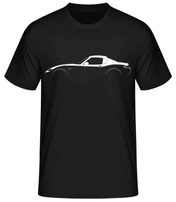 'Mazda MX-5 Miata RF ND' Silhouette - Pánske basic tričko - Čierna - Predné